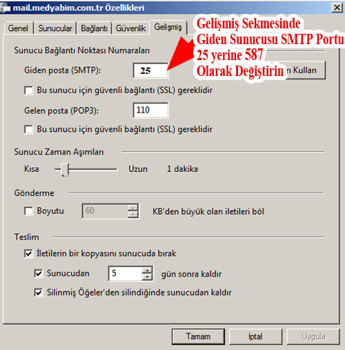 Microsoft Outlook Express E-Mail Kurulumu