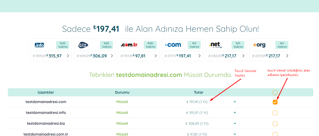 Alan Adı Tescili