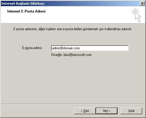 Microsoft Outlook Express E-Mail Kurulumu