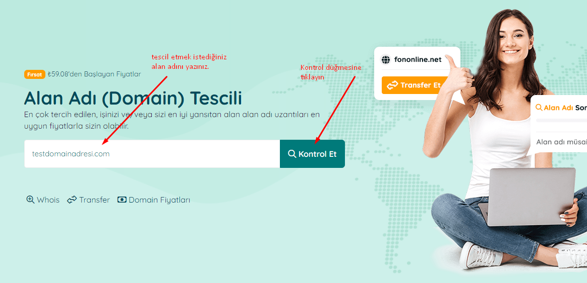 Domain Tescili