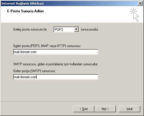 Microsoft Outlook Express E-Mail Kurulumu
