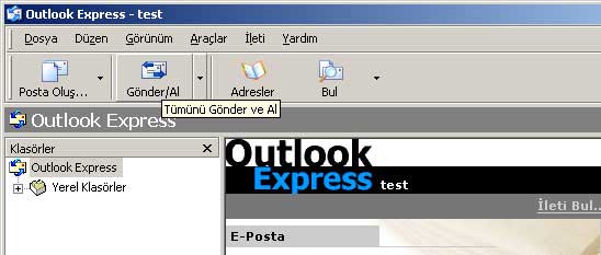 Microsoft Outlook Express E-Mail Kurulumu
